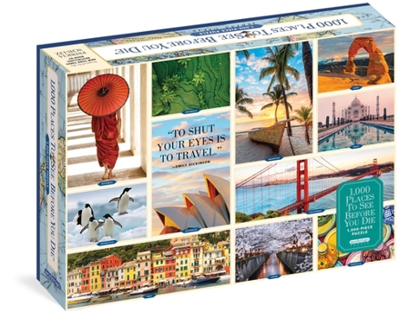 Audio CD 1,000 Places to See Before You Die 1,000-Piece Puzzle: For Adults Travel Gift Jigsaw 26 3/8 X 18 7/8 Book