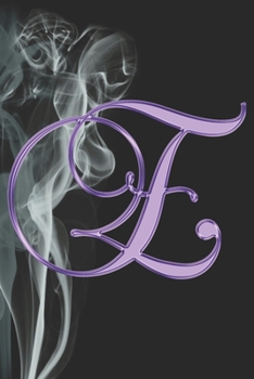 E Journal: A Monogram E Initial Capital Letter Notebook For Writing And Notes: Great Personalized Gift For All First, Middle, Or Last Names (Rose Gold Smoke Fire Swirl Print)