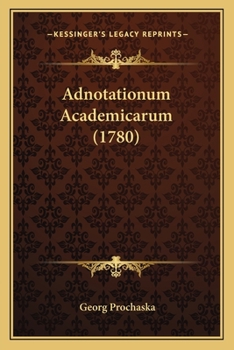 Paperback Adnotationum Academicarum (1780) [Latin] Book