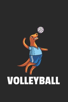 Dinosaurier Volleyball Notizbuch: Dinosaurier Volleyball Notizbuch f�r Liebhaber / Notizheft / Notizblock A5 (6x9in) Dotted Notebook / Punkteraster / 120 gepunktete Seiten