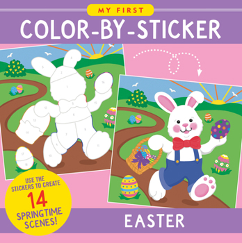 Paperback My First Color-By-Sticker Book - Easter Book