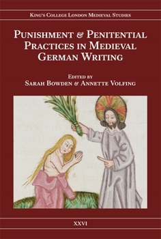 Hardcover Punishment and Penitential Practices in Medieval German Writing Book