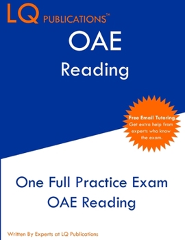 Paperback OAE Reading: One Full Practice Exam - Free Online Tutoring - Updated Exam Questions Book