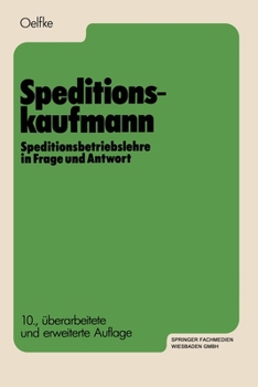Paperback Speditionskaufmann: Speditionsbetriebslehre in Frage und Antwort [German] Book