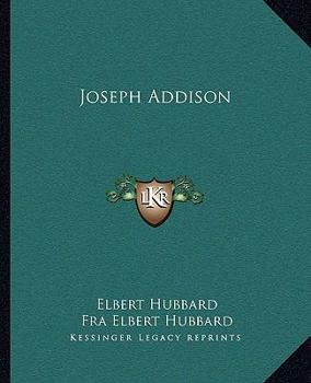 Paperback Joseph Addison Book