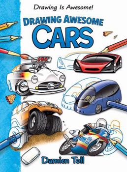 Library Binding Drawing Awesome Cars Book