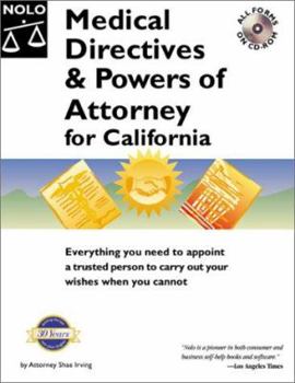 Paperback Medical Directives & Powers of Attorney in California Book