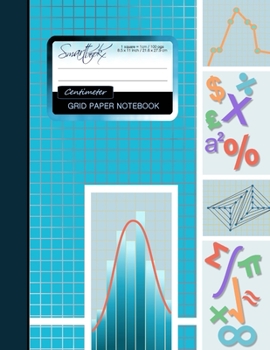 Paperback Centimeter Grid Paper: Squared Graph / Graphing Paper * Blank * Large Notebook (8.5" x 11") * Softback Book
