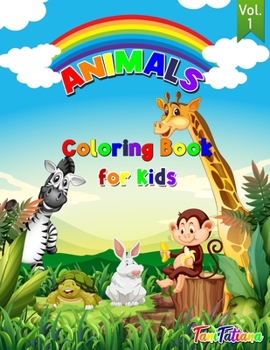 Paperback Animals Coloring Book For Kids Vol. 1 Book