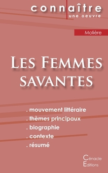 Paperback Fiche de lecture Les Femmes savantes de Molière (Analyse littéraire de référence et résumé complet) [French] Book