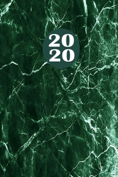 2020: Kalender / Planer für das Jahr 2020 mit Marmor Cover und Register für Adressen von A-Z (German Edition)