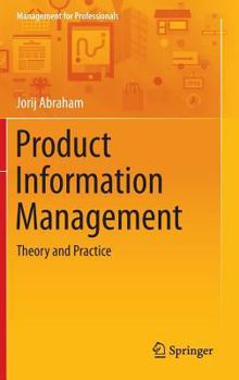 Hardcover Product Information Management: Theory and Practice Book