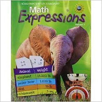 Hardcover Math Expressions: Student Activity Book Hardcover Level 3 Volume 1 2009 Book