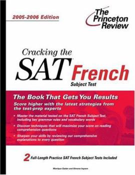 Paperback Cracking the SAT French Subject Test Book