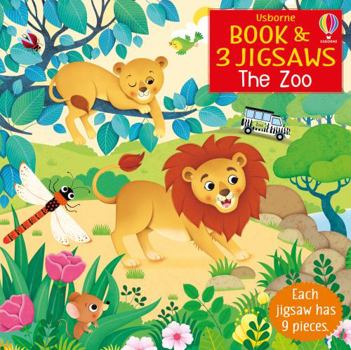 Usborne Book and 3 Jigsaws: The Zoo - Book  of the Usborne Book and 3 Jigsaws