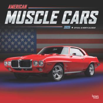 Calendar American Muscle Cars Official 2025 12 X 24 Inch Monthly Square Wall Calendar Foil Stamped Cover Plastic-Free Book