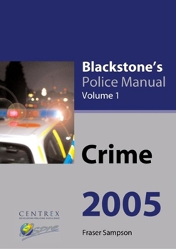 Paperback Blackstone's Police Manual Book
