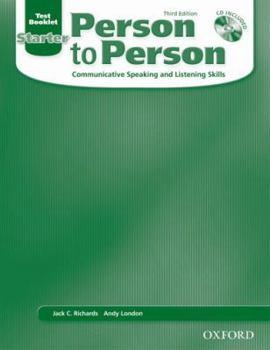 Paperback Person to Person Starter Test Booklet Book