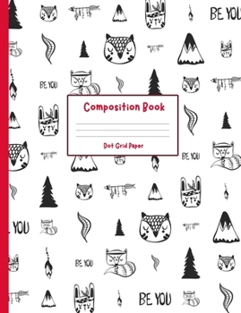 Composition Book: with Dot Grid Paper - Cute Tribal Cover