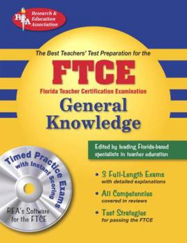 Paperback FTCE (REA) - The Best Teachers' Test Preparation for Gen. Knowledge with TESTwar (FTCE Teacher Certification Test Prep) Book