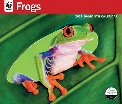 Carousel Worldwide WWF Frogs 2027 Large Wall Calendar – 16-Month Calendar, Vibrant Amphibian Photography, Monthly Wall Calendar, 14? × 12?, Gift