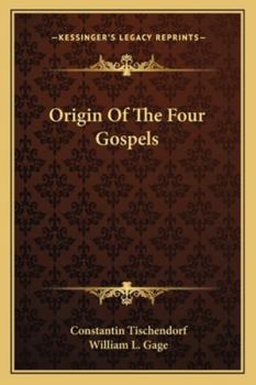 Paperback Origin Of The Four Gospels Book
