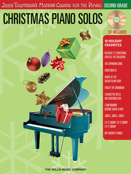 Paperback Christmas Piano Solos, Second Grade [With CD] Book