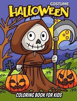Paperback Halloween Costume Coloring Book for Kids Book