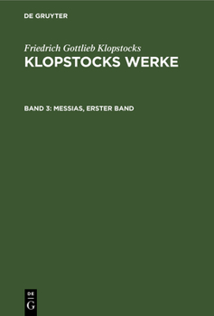 Hardcover Messias, Erster Band [German] Book