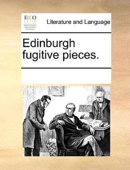Paperback Edinburgh Fugitive Pieces. Book