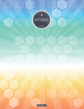 ZMUDACE Notizbuch Punktraster: in DIN A4 Softcover ZP013 bunte Rauten 156 leere gepunktete Seiten mit pers�nlichem Register + Seitenzahlen Zeichenbuch, Skizzenbuch, Dot Grid Notebook, Malbuch, Notizhe