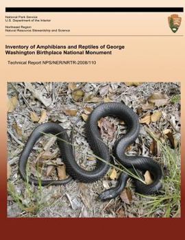 Paperback Inventory of Amphibians and Reptiles of George Washington Birthplace National Monument Book