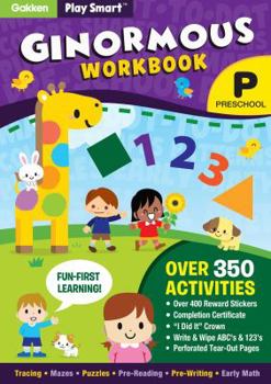 Paperback Play Smart Ginormous Workbook - Preschool Ages 2-4: At-Home Activity Workbook Book