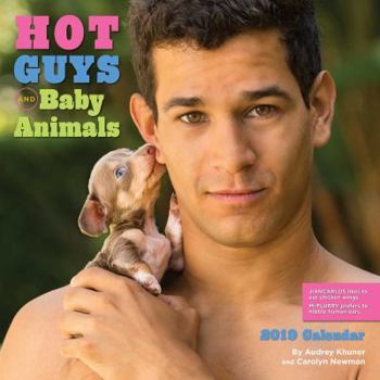 Calendar Hot Guys and Baby Animals 2019 Wall Calendar Book