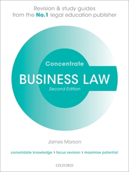 Paperback Business Law Concentrate: Law Revision and Study Guide Book