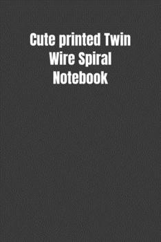 Paperback Cute printed Twin Wire Spiral Notebook: Handwriting Workbook Book