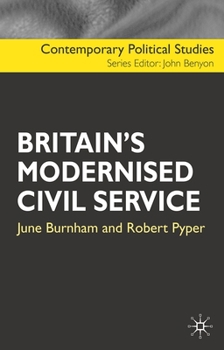 Hardcover Britain's Modernised Civil Service Book