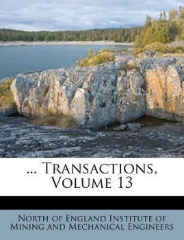 Paperback ... Transactions, Volume 13 Book