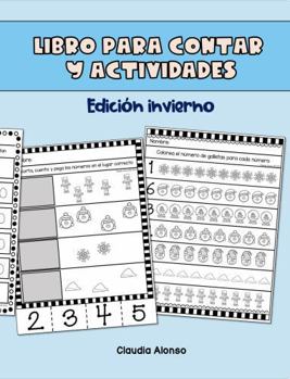 Paperback Libro de actividades para contar del 0 al 10: Edición invierno (Libros de actividades para contar) (Spanish Edition) [Spanish] Book