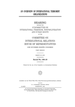 Paperback An overview of international terrorist organizations Book