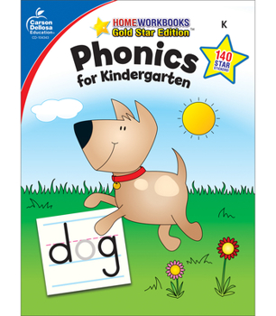 Paperback Phonics for Kindergarten, Grade K: Gold Star Edition Volume 12 Book