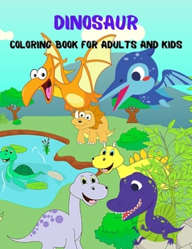 Paperback Dinosaur Coloring Book For Adults And Kids Book