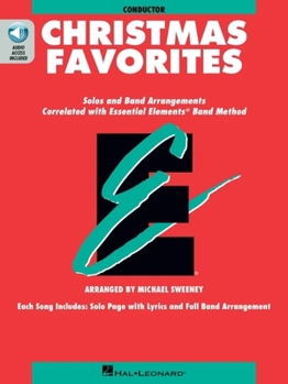 Paperback Essential Elements Christmas Favorites - Conductor (Book/Online Audio) Book