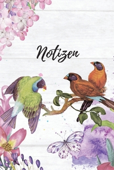 Notizen: Blanko Lavendel Floral Design Heft für Aufzeichnungen Lettering Handschrift | Kreatives Geschenk für Kinder und Erwachsene | Frauen Männer Freundinnen und Kollegen (German Edition)