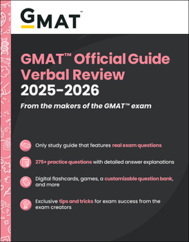 Paperback GMAT Official Guide Verbal Review 2025-2026: Book + Online Question Bank Book