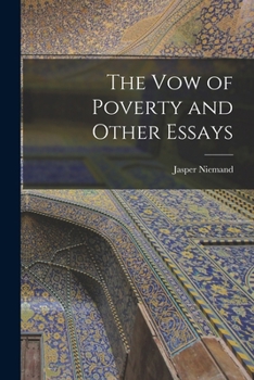 Paperback The Vow of Poverty and Other Essays Book