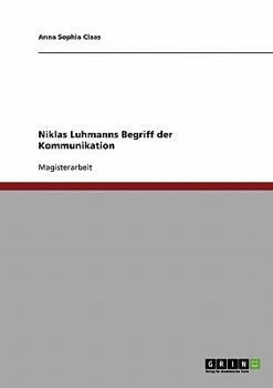 Paperback Niklas Luhmanns Begriff der Kommunikation [German] Book