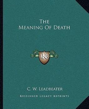 Paperback The Meaning Of Death Book