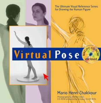 Paperback Virtual Pose: The Ultimate Visual Reference Series for Drawing the Human Fthe Ultimate Visual Reference Series for Drawing the Human [With CDROM] Book