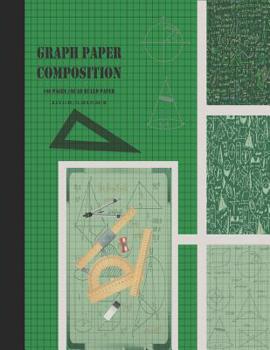 Paperback Graph Paper Composition: Grid Paper Notebook, Squared Graphing Paper * Blank Quad Ruled * Large (8.5 x 11) * Forest Green Book